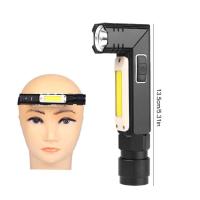 ราคา ไฟฉาย LED ไฟฉายทรงกระบอก90องศาชาร์จไฟได้ไฟฉายทำงานแบบพกพาไฟฉายแม่เหล็กไฟไฟฉายชาร์จไฟได้แบล็กไลท์มุมฉากไฟฉายลูเมนสูง (19003871847)