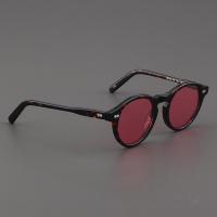 ราคา Moscot lemtosh แว่นกันแดดผู้หญิงย้อนยุคหน้าเล็กแว่นตากรอบกลมรุ่นเดียวกับ John Depu แว่นกันแดดสีม่วงผู้ชาย (20238522633)