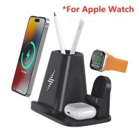 ราคา แท่นชาร์จไร้สาย4ใน1สำหรับ iPhone 14 13 12 iWatch Samsung S22 S21 Galaxy Watch 5 Pro 4 3 active 2 3 (21171097037)