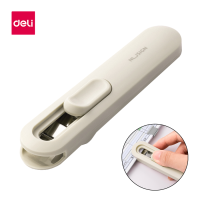 ราคา Deli ที่เย็บกระดาษไร้เข็ม คลิปหนีบกระดาษ เครื่องเย็บกระดาษ เครื่องเข้าเล่มเอกสาร ที่ดันคลิปหนีบ คลิปหนีบกระดาษไม่ใช้เข็ม Needleless Stapler (20878490913)