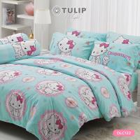 ราคา ผ้าปูที่นอน Tulip delight ลายการ์ตูนลิขสิทธิ์แท้ Kitty ชุดเครื่องนอน ผ้าปูที่นอน ผ้านวมครบเซ็ต ชุดเครื่องนอนทิวลิปดีไล (20928435305)