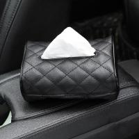 ราคา XPS Universal Car Tissue Box Cover Holder PU Leather Napkin Holder Sun Visor Hanging Storage Box Car Back Seat Hanging Paper Holder Tissue Box Car Accessories (15992131991)