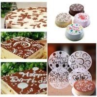 ราคา แผ่นรองโรยผงโกโก้ แผ่นแต่งหน้ากาแฟ แผ่นแต่งหน้าเค้ก เซ็ทHBD 4 ชิ้น (8418022365)