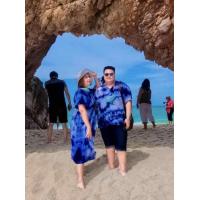 ราคา เซทคู่มัดย้อมงานพรีเมียมผ้าดีใส่สบายไม่ร้อนลายยอดฮิต มัดย้อมคู่ งานมัดย้อม ชุดคู่ (12514751236)