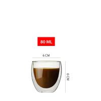 ราคา แก้วกาแฟ 2ชั้น แก้วสองชั้น Double Wall Glass กันร้อน ใส่น้ำร้อน เย็น แก้วน้ำ coffee glass 2GL (21327201005)