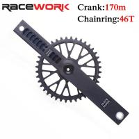 ราคา RACEWORK จักรยานถนน Crankset 9 10 11 12ความเร็ว CNC 170มิลลิเมตรกลวงจักรยานหมุน40 42 44 46ครั้ง GXP เดี่ยว Chainring กับ BB สำหรับกรวด (16460633581)