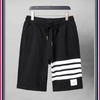 ราคา กางเกงผ้าฝ้ายสำหรับผู้ชายและผู้หญิงกางเกงขาสั้นสำหรับใส่เล่นกีฬาลำลองกางเกงฤดูร้อนแฟชั่นลายทางย้อมด้วยเส้นด้ายสีน้ำตาลทอมทอมเบราว์สดั้งเดิม (19777710195)