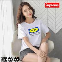 ราคา พร้อมส่ง เสื้อยืดอิเกีย ikea งานปัก ผ้าคอตตอล100 (14998403590)