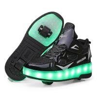 ราคา Heelys รองเท้าสองล้อสำหรับเด็กและผู้ใหญ่ รองเท้าเรืองแสง LED แบบชาร์จไฟได้ รองเท้าล้อ รองเท้ากีฬากลางแจ้ง (20507369198)