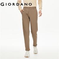 ราคา GIORDANO Men Pants 100 Cotton Simple Basic Khakis Solid Color Mid Low Rise Classic Smooth Comfort Fashion Casual Pants 01113088 (20864096258)