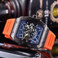 ราคา Hot Sale 2023 new Richard War II Devils automatic non mechanical mens watch high end trendy barrel type silicone leisure men (19426704076)