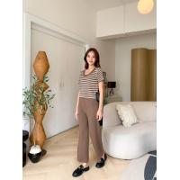 ราคา เซ็ทไหมพรมเสื้อลายทางมาพร้อมกางเกงขายาว (20191723472)