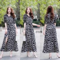 ราคา เดรสยาวลายเสือ (7319292045)