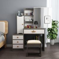 ราคา โต๊ะเครื่องแป้ง โต๊ะแต่งหน้า สไตล์เกาหลี ขาโต๊ะเป็นเหล็กเคลือบกันสนิมอย่างดี KT837 (19997157465)