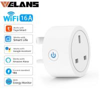 ราคา Tuya รีโมทปลั๊กอัจฉริยะขนาดเล็ก Wi Fi 16 20A UKปลั๊กอัจฉริยะควบคุมเวลาผ่านแอปสมาร์ทโฮม Google Home Alexa (19579028151)