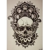 ราคา Tattoo Sticker สติ๊กเกอร์แทททู รอยสักชั่วคราว ขนาด 15x21 ซม (2095480859)