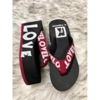 ราคา เวดจ์ รองเท้าแตะส้นสูง รองเท้าส้นตึก รองเท้าแฟชั่นแบบคีบ ใส่สบาย 6 cm ใส่ CODE APRINC30 ลด 30 (18418618266)