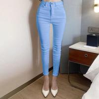 ราคา jeans 801 832 กางเกงยีนส์ ทรงบอยสลิม สีขาว สีดำกางเกงผู้หญิง (15740843908)