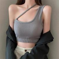 ราคา Ann Fashion เสื้อครอป เสื้อสายเดี่ยวไขว้หน้า เสื้อชั้นในมีฟองน้ำในตัว สปอร์ตบรา ผ้าร่อง สีพื้น ยืดหยุ่นดี B4 (13032437046)