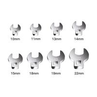 ราคา 8 Pcs 38 inch Drive Crowfoot Wrench Set 10 to 22mm Metric and SAE Chrome Plated Crow Foot Wrench (10963543289)