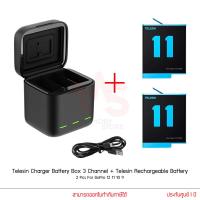 ราคา Telesin GoPro Rechargeable Battery for GoPro Hero 12 11 10 9 Charger Battery Box 3 Channel แบตโกโปรพร้อมแท่นชาร์จ (20583235633)