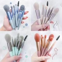 ราคา แปรงแต่งหน้า ชุดแปรงแต่งหน้า Makeup Brush ชุด 8 ชิ้น ฟองน้ำแต่งหน้า แปรงปัดแป้ง แปรงปัดแก้ม เซ็ทแปรงแต่งหน้า ขนนิ่ม ไม่บาดหน้ (17383243437)