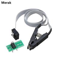 ราคา CH341A 24 25ชุดแฟลชEEPROM BIOS USBโปรแกรมเมอร์โมดูล SOIC8 SOP8ที่หนีบทดสอบสำหรับEEPROM 93CXX 25CXX 24CXX (9124570794)