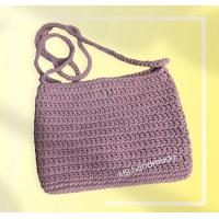 ราคา กระเป๋าหูรูด งานถักมือ crochet handmade กระเป๋าแฟชั่น กระเป๋าน่ารักๆ (14961048352)