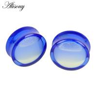 ราคา Alisouy 2 PCS Piercing Glow In Dark Acrylic Ear Plugs Tunnel Flesh Expander Plugs and Tunnels Ear Plug Piercing Body Piercing Jewelry (9360189840)