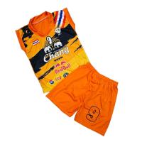 ราคา ชุดบอลเด็ก เสื้อแขนกุด กางเกงขาสั้น ผ้ามัน ไซส์ S M ชุดบอล ชุดกีฬา ชุดเด็กผู้ชาย 9 เดือน 4 ขวบ SPO0001 (20984185863)