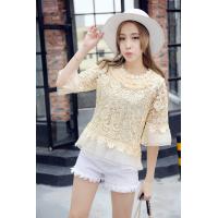 ราคา เสื้อลูกไม้ชายผ้าแก้ว เสื้อลูกไม้แขนผ้าแก้ว เสื้อลูกไม้ระบายผ้าแก้ว เสื้อลูกไม้แขนสามส่วน ผ้าลูกไม้ ลูกไม้อิตาลี ชุดออกงาน A98 1 (4115718439)