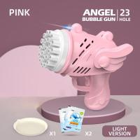 ราคา เครื่องเป่าฟองรถยนต์พร้อมไฟของเล่นสำหรับเด็กผู้ชายที่เป่าฟองสบู่ปืนพ่นฟองสบู่23รู (19577760791)