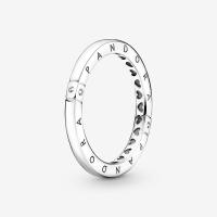 ราคา 925 sterling silver Pandora Logo Hearts Ring Overlapping Ring 2022 women fashion DIY jewelry valentines day gift for girlfriend (14600874139)