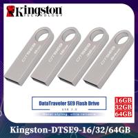 ราคา Kingston หน่วยความจำ Data Traveler SE9 16GB 32GB 64GB ของแท้ DTSE9 USB Flash Drive Metal Mini Key USB Stick Memory Storage (3292470809)