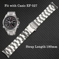 ราคา สแตนเลสสตีลสายนาฬิกาข้อมือสำหรับ Casio EF 539 544 550 527 530 534 Series นาฬิกาข้อมือผู้ชายสายรัดข้อมือนาฬิกากําไลอุปกรณ์เสริม (19833782414)