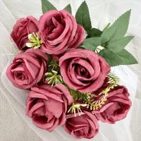 ราคา ดอกไม้ปลอม ดอกไม้ประดิษฐ์ กุหลาบปลอม ดอกกุหลาบปลอม ตกแต่งดอกไม้ ดอกไม้ประดิษฐ์ดอกกุหลาบ Rose 11 ชิ้น (21340499086)