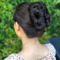 ราคา กิ๊บงับติดผม ช่อ 6 ดอก มวยผมปลอม มวยผมแบบหนีบ มวยผมแบบกิ๊บ มวยเกล้าผม มวยผม ดังโงะ โก๊ะผมปลอม งานปราณีต เกรดเอ บริการเก็บเงินปลายทาง (16141883347)