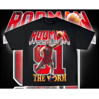 ราคา บาสเกตบอล NBA RODMAN ผ้าฝ้ายแขนสั้นพิมพ์เสื้อยืด (20482881451)