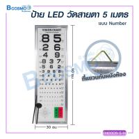 ราคา ป้ายไฟ LED วัดสายตา ระยะการตรวจสายตา 3 เมตร และ 5 เมตร แบบตัวเลข และ ตัวอักษร bcosmo thailand (11780447328)
