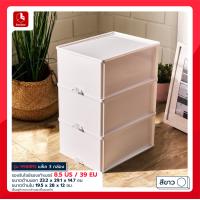 ราคา boxbox กล่องรองเท้าพลาสติกใสแบบลิ้นชัก แพค 3 ใบ รุ่น No 9988RS ใบเล็ก รุ่น No 9955RS ใบใหญ่ (20577195826)