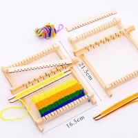 ราคา IJVBTV ทำจากไม้ ชุดทอผ้าทอไม้ มินิมินิ ชุดทอมือ DIY เครื่องมือชุดเครื่องทอผ้า ของเล่นถักนิตติ้ง สำหรับ ของขวัญสำหรับเด็ก (19591910780)