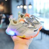 ราคา รองเท้าผ้าใบเด็กเรืองแสงมีไฟ LEDรองเท้าลำลองรองเท้ากีฬาสำหรับเด็กวัยหัดเดินเด็กผู้ชายเด็กผู้หญิง (12090386626)