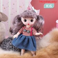ราคา newdv2 New Mini 16cm 13 Movable Joint Girl Baby Doll With 3D Eyes Beautiful DIY Toy (17115286867)