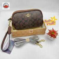 ราคา กระเป๋าสะพายผญ กระเป๋าโค้ช 2ซิป กระเป๋าคล้องมือคล้องแขน ขนาด 8นิ้ว ทรงหมอน พร้อมส่งทันที (19707195871)