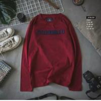 ราคา เสื้อยืด แขนยาว งานปัก CC DOUBLE O ทรงตรง ใส่ได้ทั้งช ญ S M L XL (20848955115)