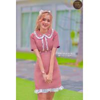 ราคา WR พร้อมส่ง 2XL 3XL เดรสสั้น แขนสั้น สีเปลือกมังคุด ใส่ออกงาน เดรสออกงาน เดรสงานแต่ง ใส่ทำงาน ใส่เที่ยวคาเฟ่ สายเกา (11619707437)