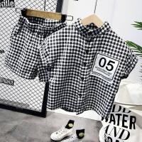 ราคา LANBAO เสื้อสูทแขนสั้นเด็กผู้ชาย เด็กอายุ 3 5 ปี เสื้อผ้าผู้ชายหล่อ ชุดฤดูร้อนสำหรับเด็ก ชุดเด็กแขนสั้นลายสก๊อตสไตล์เกาหลี (19306722931)