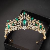 ราคา ชุดเครื่องประดับสามชิ้นเจ้าสาวมงกุฎสีม่วงสร้อยคอต่างหูชุดเจ้าสาวอุปกรณ์เสริมฝังด้วย Rhinestones ระยิบระยับ Eardrops ตกแต่ง Headwear สร้อยคอแต่งงาน (16970995212)