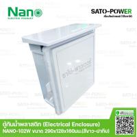 ราคา Nano ตู้กันพลาสติก นาโน รุ่น NANO 102W ขนาด 290x328x160 มม ฝาหน้าทึบ Electrical Enclosure ตู้พลาสติก ตู้กันน้ำพลาสติก ตู้กันน้ำฝาทึบ ตู้พลาสติกมีหลังคา ตู้พลาสติกเอนกประสงค์ (9528615418)