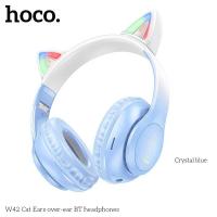 ราคา HOCO W42 หูฟังแมว แต่งไฟ LED สุดน่ารัก หูฟังบลูทูธเฮดโฟน BT 5 3 รองรับสาย AUX TF Card คุณภาพเสียงดี HiFi แบต10ชม (21027358332)